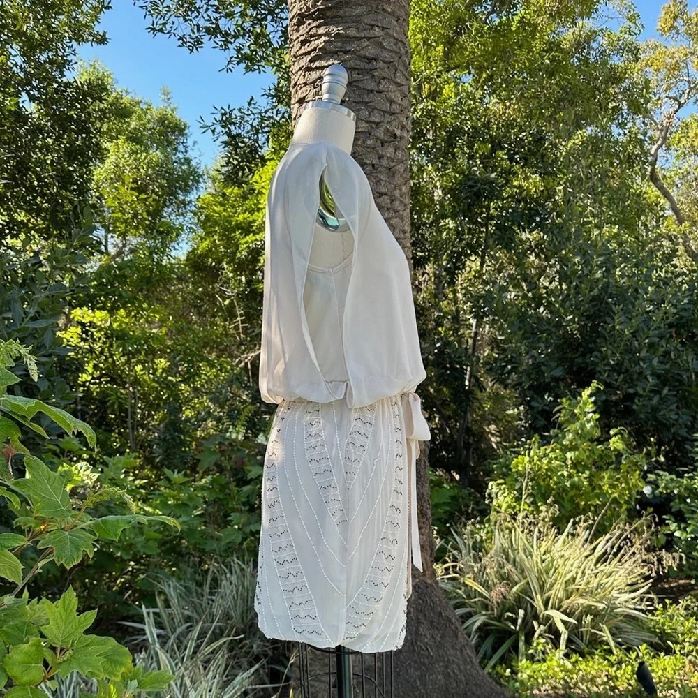 Bebe beaded blouson dress - size S - Picture 3 of 4